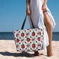 thumbnail image 6 of Pofeuu Insects Print Beach Bag,Waterproof Sandproof Beach Tote Bag, Large Capacity Foldable Beach Bags for Women, 6 of 7