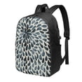 thumbnail image 1 of YFYANG 17" Laptop Backpack, Vintage Petal Pattern Fashion Travel Work Backpack with USB and Headphone Cable Interface for Men and Women, 1 of 8