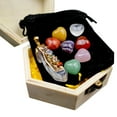 thumbnail image 5 of Guozer Natural Crystal Agate Stone Crystal Stone Gift Box - 8 * Crystal Stone with Wooden Box, 5 of 9