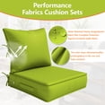 thumbnail image 4 of Kimunuk Outdoor Deep Seat Cushion Set for Patio Furniture, Splash-Proof & Fade Resistant, 22" L X 22" W X 4" H, Grass Green, 4 of 6