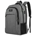 thumbnail image 1 of Mochila MATEIN para portátil de viaje, antirrobo, 15,6 pulgadas, puerto USB, gris, 1 of 9