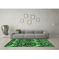 thumbnail image 3 of Ahgly Company Indoor Square Abstract Emerald Green Modern Area Rugs, 7' Square, 3 of 4