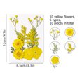 thumbnail image 2 of Paquete de material de flores secas para bricolaje accesorio de decoración artesanal hecho a mano (amarillo) JShteea Libre de BPA, 2 of 9