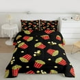 thumbnail image 2 of Manfei Cinema Popcorn Bedding Comforter Set,Movie Time Twin Comforter Sets,Red Yellow Black Bedding Set For Girl,Microfiber Bedroom Decor Reversible,2 Pieces, 2 of 8