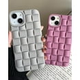 thumbnail image 5 of Compatible with iPhone 13 Case or iPhone 14 Case for Women/Girls, Cute 3D Laid Desgin Soft Silicone Shockproof Raised Bumper Corners Case for iPhone 13 / iPhone 14（Gray）, 5 of 16