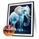 thumbnail image 2 of Cuadros Decorativos 5D bricolaje taladro redondo completo diamante pintura elefante Kit decoración del hogar (dg425) Wdftyju de costura negro 4 estilos, 2 of 9