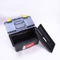thumbnail image 4 of 10x4.7x4inch, Storage Containers, Small Tool Box Plastic Tool Boxes Double-LayerTtoolbox With Handle Removable Tray With Double Lock Secured Toolbox For Home, Mens Gifts, 9.84x4.72x3.94inch, 4 of 9