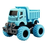 Mini Gifts Gift for Boy Car Model Vehicle Set Toy Vehicles Simulation Engineering Excavator Model Inertia Car Toy Engineering Car Toy Tractor Toy BLUE
