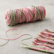 Loops & Threads Soft Classic Multi Yarn - Multicolor Yarn for Knitting, Crochet, Weaving, Arts & Crafts - Primrose, Bulk 12 Pack