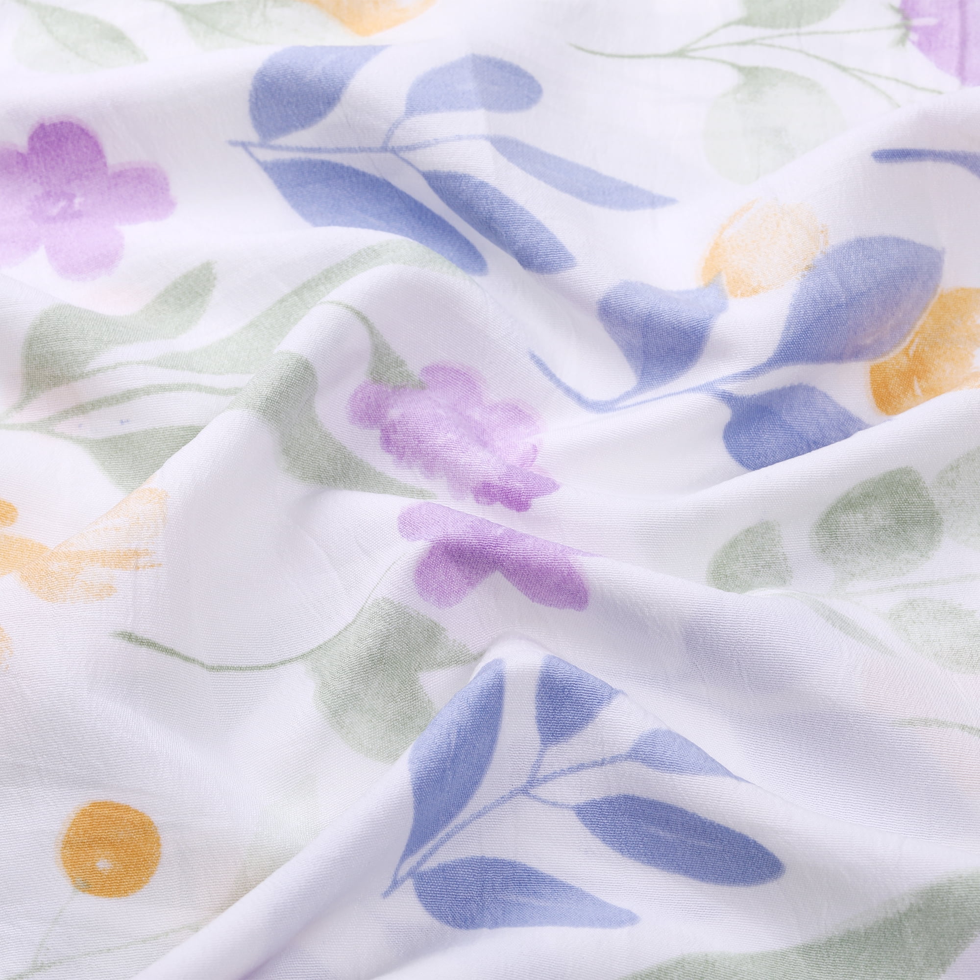 Unique Bargains 1 Pcs Pillowcase Breathable Soft Floral Pillow Cases Purple 20"x72"
