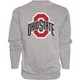 thumbnail image 2 of Blue 84 Chandail en Molleton Ras du Cou pour Hommes Ohio State Buckeyes Gris Icon, Ohio State Buckeyes Gris, TG, 2 of 4