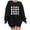 Black_2, variant on Women's Halloween Sweatshirt Doll Reading Books Sweatshirt Cute Graphic Funny Pumpkin Print Pullover Tops University T Shirt Funny Party Clothes