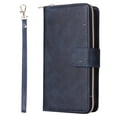 thumbnail image 2 of For Iphone 15 Pro Max 9 Card Slots Zipper Wallet Bag Leather Phone Case(Blue),iPhone 13 Pro, 2 of 7
