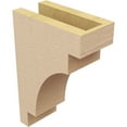 thumbnail image 5 of 4"W x 8"D x 12"H Classic Mediterranean Rough Cedar Woodgrain TimberThane Corbel, Primed Tan, 5 of 6