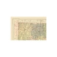 thumbnail image 3 of Historic State Map - Connecticut Rhode Island  - Monteith 1882 - 34.98 x 23 - Vintage Wall Art, 3 of 5