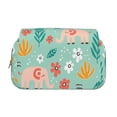 thumbnail image 2 of Sikiie Elephant and Flowers Print Flip Double-layer Pencil Case, All-purpose Stationery Bag for Study and Office, Zipper Design, Unisex, 2 of 7