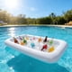 thumbnail image 1 of Bandeja inflable para servir bebidas y comida tipo buffet – Barra de hielo de PVC para fiestas en la piscina, picnics y eventos al aire libre – Soporte flotante a prueba de fugas para bebidas y alim, 1 of 6