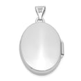 thumbnail image 3 of 14K White Gold 21mm Oval w/Diamond Vintage Locket, 3 of 3