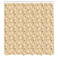 thumbnail image 2 of Ambesonne Feather Shower Curtain, Fashion Style Pastel Tones, 69"Wx75"L, Beige Pale Camel, 2 of 4