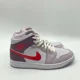 thumbnail image 1 of Ni - ke Womens Size 10.5 Ni - ke Air Jordan 1 Mid White Basketball Shoe Sneaker DR0174-500, 1 of 5