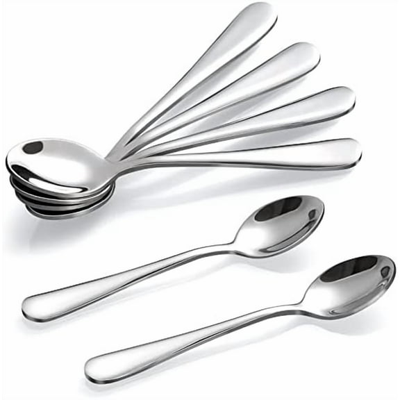 6-Piece Demitasse Espresso Spoons, 4 Inches Stainless Steel Mini Coffee Spoons$$Home Decor, Kitchen, & Other