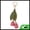 Rose Red, variant on Unique Bargains 1 Pc Handbag Charm Flower Leaf Bag Charm Pink