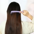 thumbnail image 5 of 1 Pc Women Comfortable Wide Tooth Comb for Curly Thick Wavy Wet Hair Purple PP, 5 of 6