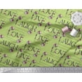 thumbnail image 3 of Soimoi Cotton Cambric Fabric Floral Love Text Decor Fabric Printed Yard 56 Inch Wide, 3 of 3