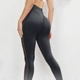 thumbnail image 4 of Gibobby Pantalones de Casuales Pantalones de yoga Leggings de mujer Pantalones de fitness deportivos de cintura alta Pantalones de yoga sin costuras(Gris， S), 4 of 5