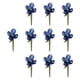 thumbnail image 4 of 10 mini adornos de flores de cristal coleccionables, figuras florales para oficina Azul, 4 of 9