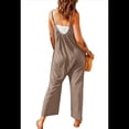 thumbnail image 2 of Womens Casual Jumpsuits Light Brown L, 2 of 7