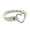 white, variant on Women PU Leather Choker Necklace Heart Ring Chain Neck Collar Gothic Punk Belt-red