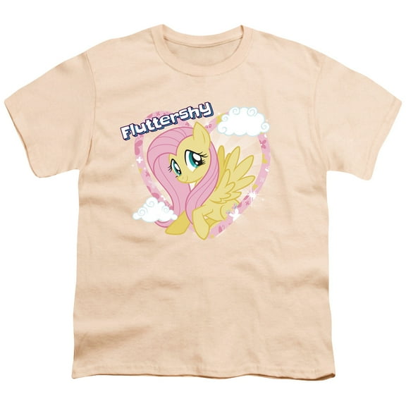 My Little Pony TV Fluttershy S/S Youth 18/1 T-Shirt-Cream