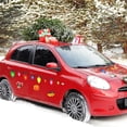 thumbnail image 4 of Kenally Pegatina de bombilla de luz de coche de Navidad, calcomanía de nevera de Navidad, decoración extraíble, decoración de noche Automoción decorativa y accesorios, 4 of 6