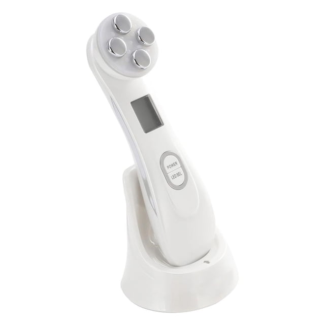 Rf Radio Masajeador Instrumento De Belleza Recargable Cinco Colores Cuidado De La Piel Máquina De Masaje Removedor De Arrugas Con Base Para Mujer Masaje Cuidado De La Piel Yuarrent CE002900-00