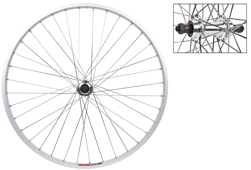 WHEEL MASTER  24" x 1.75"  ALLOY SILVER BICYCLE FRONT WHEEL 