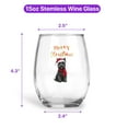 thumbnail image 5 of Merry Christmas Scottish Terrier Enjoys Woofmas Winter Xmas Holiday 15oz Stemless Wine Glass Mug Scottie Dog Lover Gifts Wine Glasses Cup - 02022, 5 of 5