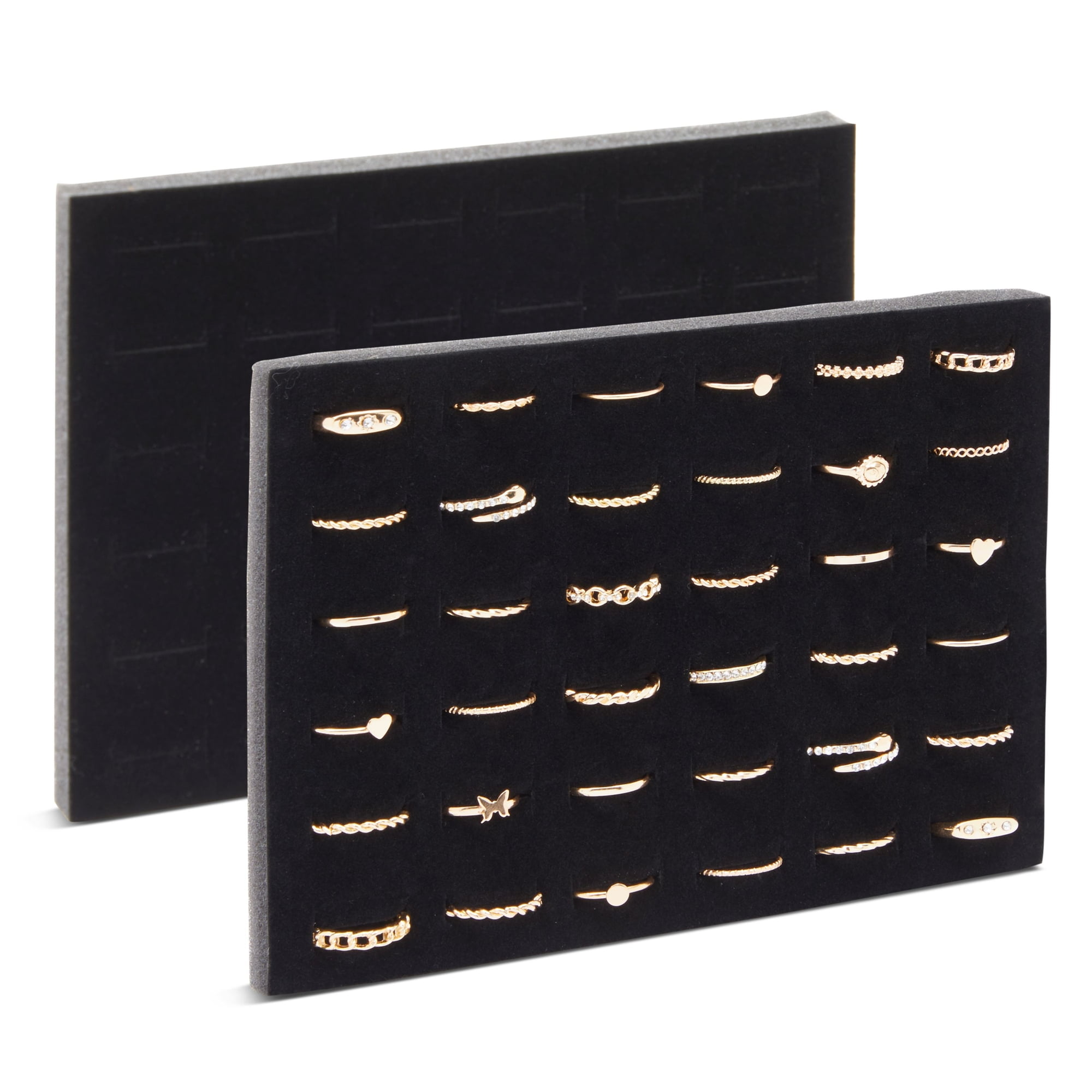 6PCS Black Jewelry Trays Jewelry Box Inserts Jewelry Display