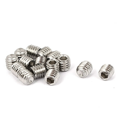 - Uxcell M6x6mm Cup Point Hex Socket Grub Set Screws for Gear (15-pack)