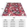 thumbnail image 3 of Fuzoiu Rooster Head Print Ultra-Soft Micro Fleece Blanket,All Seasons Flannel Throw, Lightweight Blanket for Bed, Sofa, Couch, Movie Night, Camping, and Travel-60"x50", 3 of 7