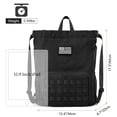 thumbnail image 6 of G4Free Drawstring Gym Backpack with Shoes Compartment Water-Resistant Sports Bag for Men Women, 6 of 9