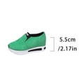 thumbnail image 7 of Rokment Platform Walking Shoes for Women 2026 Spring Fall Fashion Casual Suede Chunky Footbed Mid Heels Slip on Nursing Non-Slip Work Loafers Orthopedic Driving Sneakers Green Size 6.5, 7 of 7