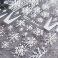 thumbnail image 6 of Nail Art Stickers Decals Snowflake Sticker 5d Velvet Series Christmas New Year Diy Nail Art Decoration Accessories, 6 of 9