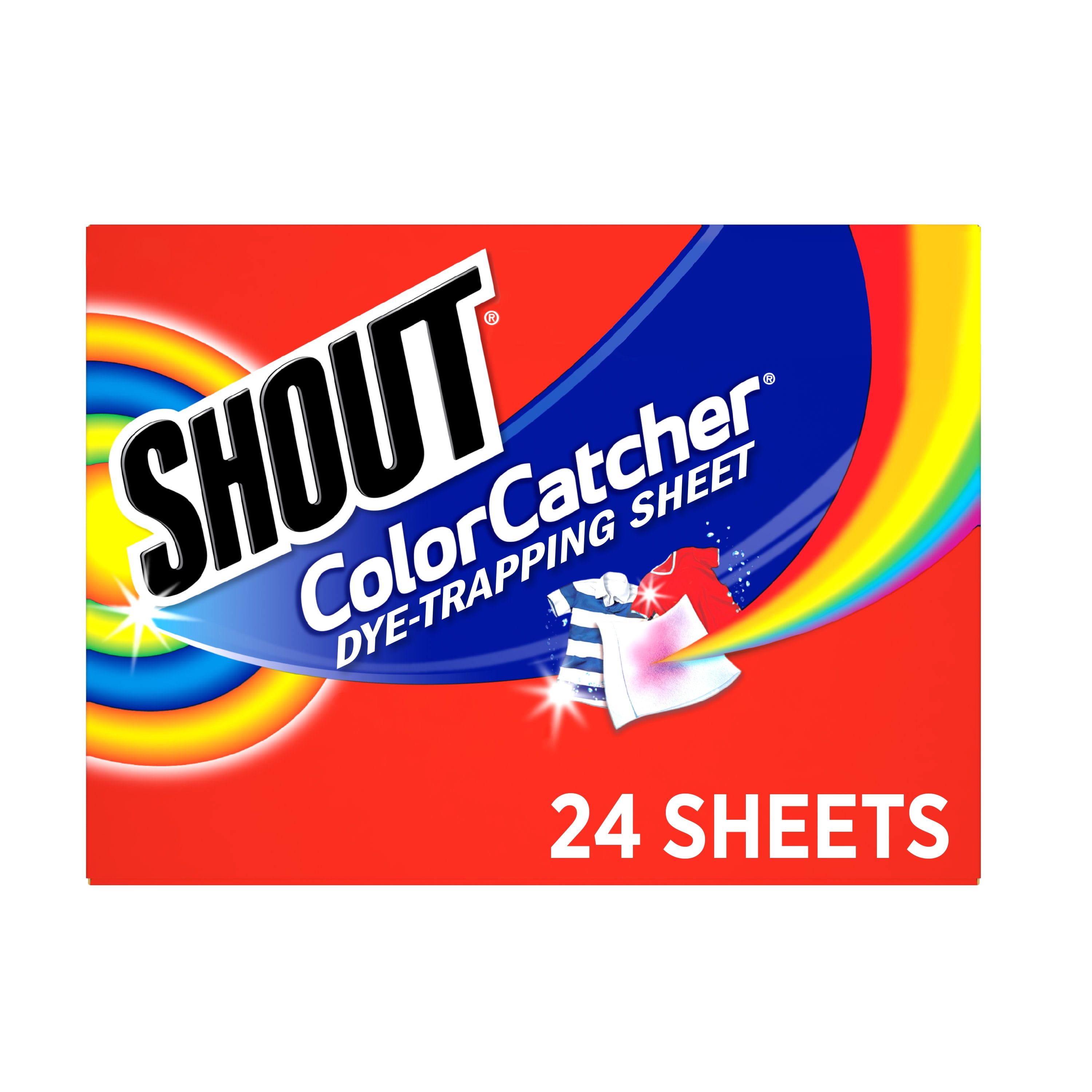 24 Shout Color Catcher Allows Mixed Washes Prevents Color Runs Traps Dyes 