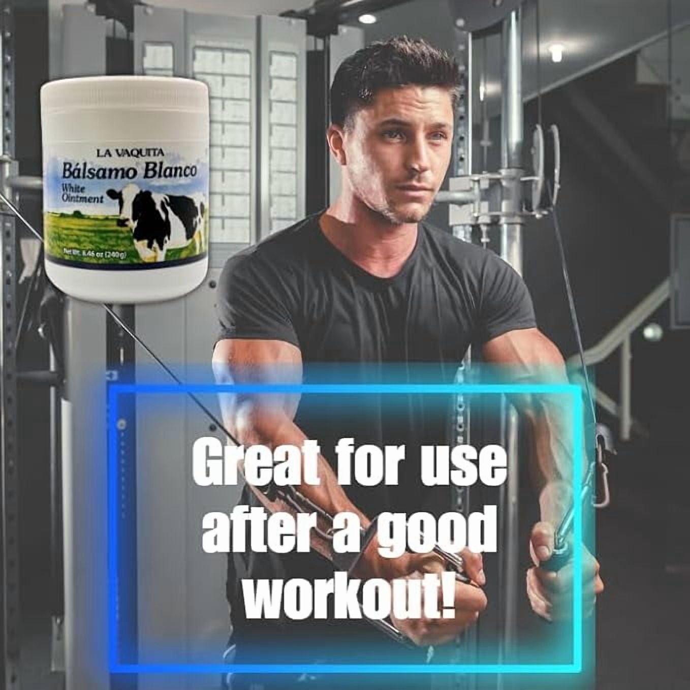 La Vaquita Bálsamo Blanco Ointment for Extra Fast-Acting Relief of Muscles & Joints, 8.4oz