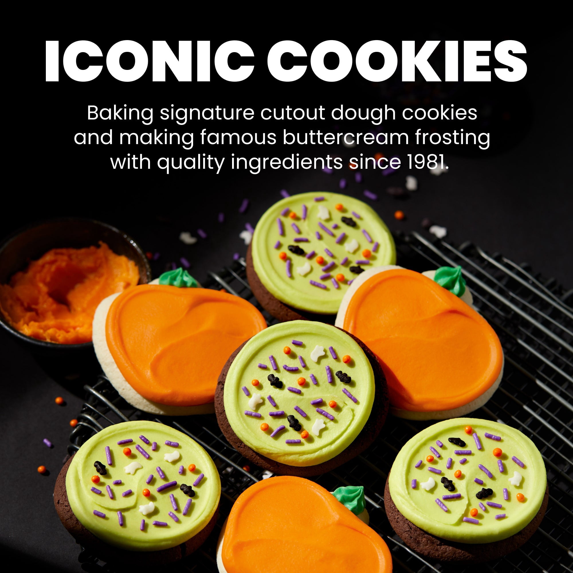 Cheryl's Cookies® Happy Halloween Cookie Gift Box, 12 Individually Wrapped Cookies