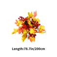 thumbnail image 3 of Battery Operated Maple Leaf Light String - 200cm Waterproof Indoor/Outdoor Halloween Thanksgiving Decor with Rattan Whip - Durable Plastic Festive Wreath for Room, Garden, Party, 3 of 6