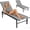 Gray, variant on SOLAURA Outdoor Chaise Lounge Chair, 5-Position Adjustable Aluminum Patio Recliner Chair for Poolside, Patio, Deck, Backyard, Lawn, and Beach, 1-Piece(Gray)