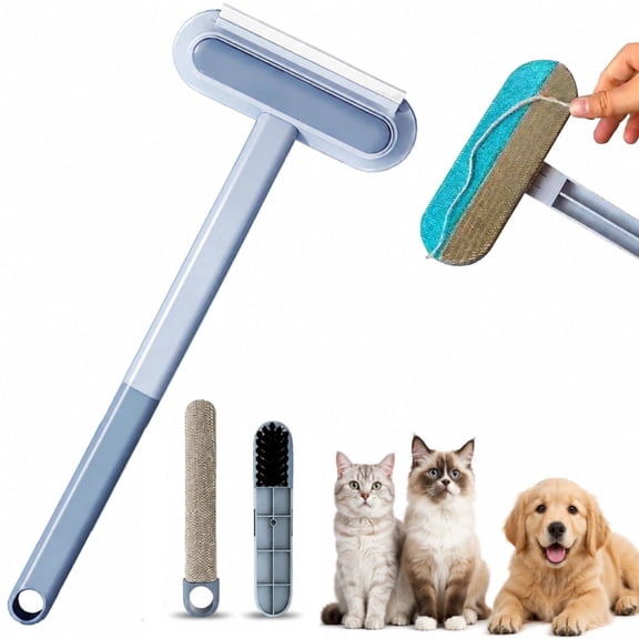 Pet Hair Remover for Furniture, 20inch 4 in 1 Cat Hair Remover, Reusable Lint Brush for Dog and Cat Hair, Fur Removal Tool for Furniture,Couches,Clothes, Bedding, Window