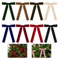 thumbnail image 3 of Velvet Bows for Christmas Tree Decorating with Gold Twist Ties 36 Pieces, 3 of 9